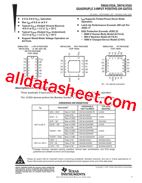 SN74LV32AD型号图片