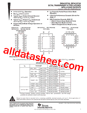 SN74LV373APWRE4型号图片