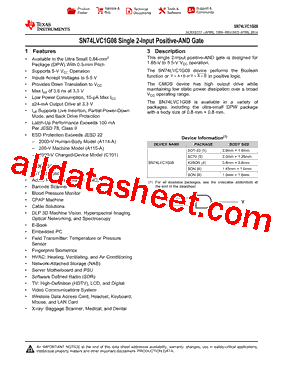 SN74LVC1G08DCK3型号图片