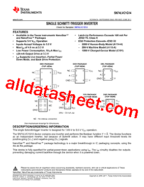 SN74LVC1G14DCKTG4型号图片