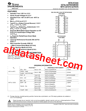 SN74LVC244ADWRE4型号图片