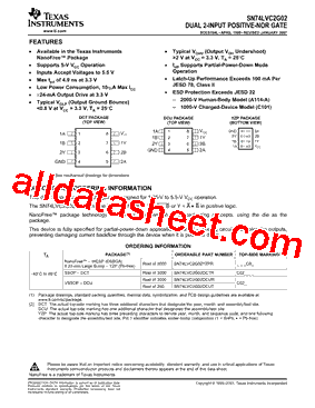SN74LVC2G02DCTRE4型号图片