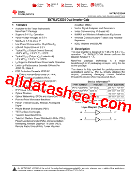 SN74LVC2G04-EP型号图片