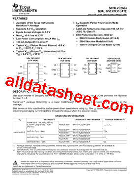 SN74LVC2G04YZPR型号图片