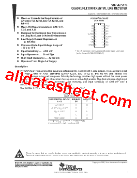 SN75ALS175N型号图片