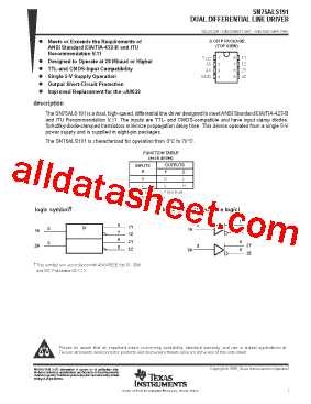 SN75ALS191DR型号图片