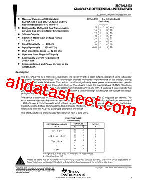 SN75ALS193DRE4型号图片