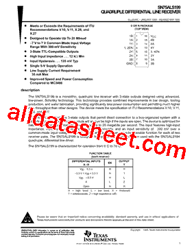 SN75ALS199DR型号图片