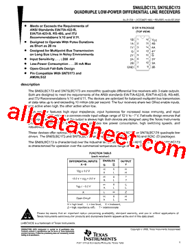 SN75LBC173DG4型号图片