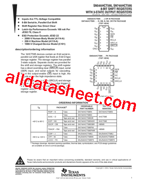 SNJ54AHCT595J型号图片