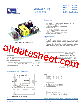 SNP-HFA8-A型号图片