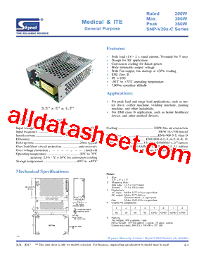 SNP-V207-C型号图片