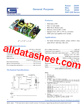 SNP-X20G-M型号图片