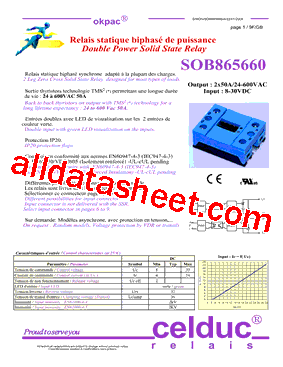 SOB865660型号图片