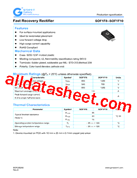 SOF1F10型号图片