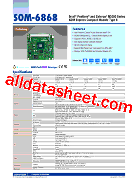 SOM-6868AC-S0A1E型号图片