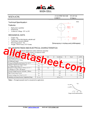 SOZAA20L型号图片