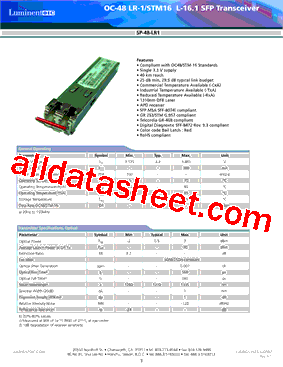 SP-48-LR1-RDA型号图片