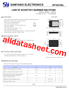 SP10U100L型号图片