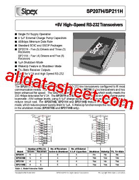 SP207HBEA型号图片