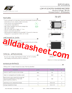 SP20U80L型号图片
