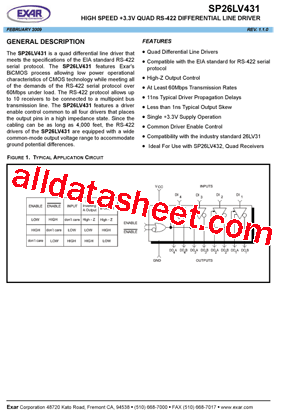 SP26LV431EN-L型号图片
