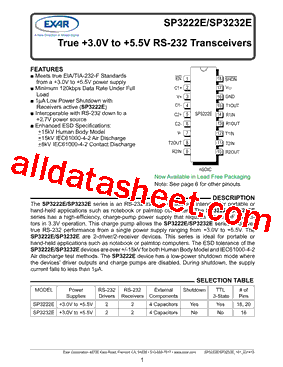 SP3232ECN-L型号图片