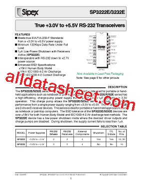 SP3232ECN-L/TR型号图片