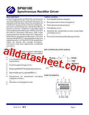 SP6018E型号图片