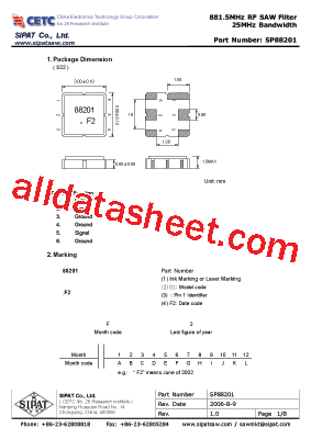 SP88201型号图片