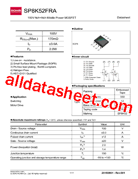 SP8K52FRA型号图片