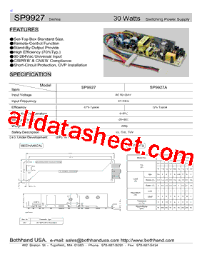 SP9927A型号图片