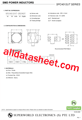 SPC4012UT型号图片