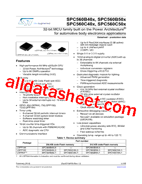 SPC560C40x型号图片