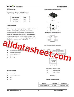 SPD61089A型号图片
