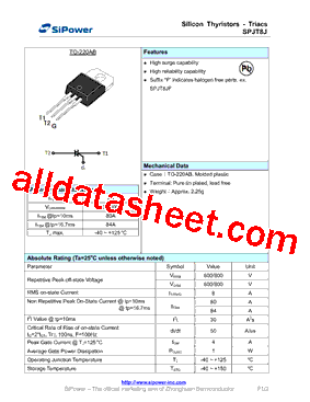 SPJT8J型号图片