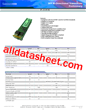 SPL-53-DR-IR2-TNA型号图片