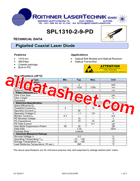 SPL1310-2-9-PD型号图片