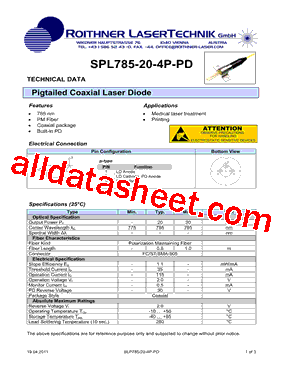 SPL785-20-4P-PD型号图片