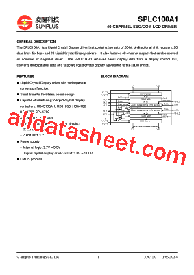 SPLC100A1型号图片