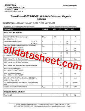 SPM6G140-060D型号图片