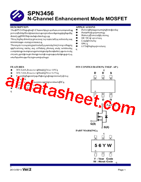 SPN3456ST6RG型号图片