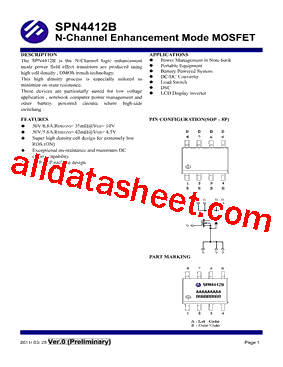 SPN4412B型号图片