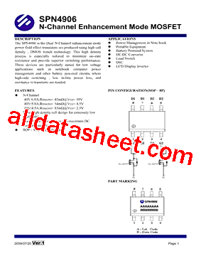 SPN4906型号图片