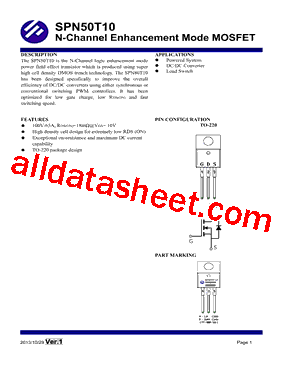 SPN50T10型号图片