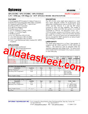 SPS-33120AG型号图片