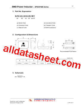 SPS4018B220MF型号图片