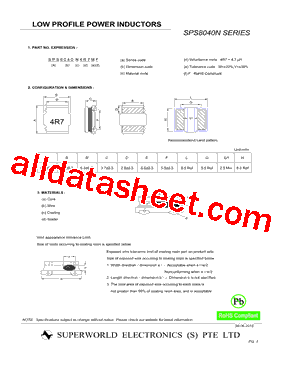 SPS8040N181MF型号图片