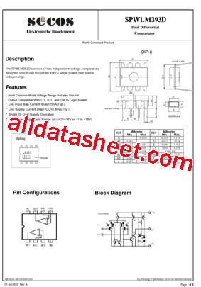SPWLM393D型号图片