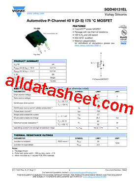 SQD40131EL型号图片